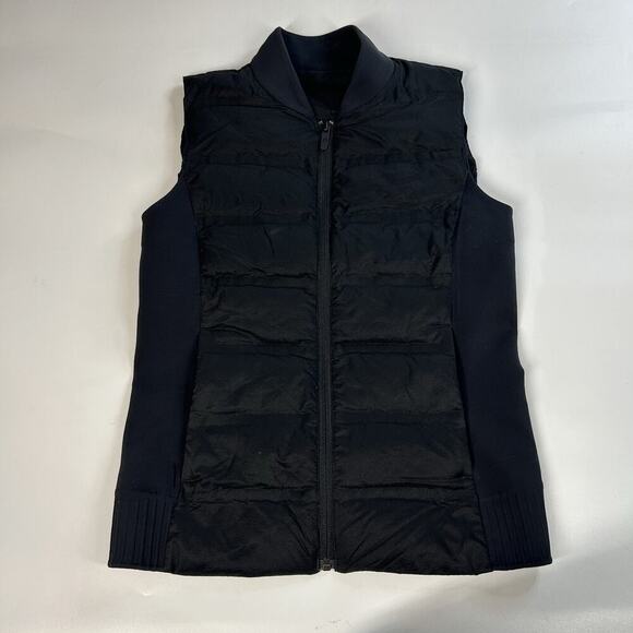 Lululemon Down & Around Vest Women’s 4 Insulated 800 Goose Down Glyde Black - Picture 1 of 13